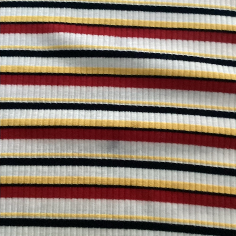 SHEIN Multicolor Striped Ribbed Tee - Picture 2 of 4